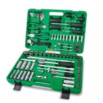 Caisse à outils professionnelle clés et douilles 1/4" 1/2" 94 pcs (Plastique Vert)  GCAI 094r - TOPTUL