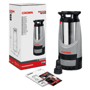 Pompe à eau immergée 1200W Hmax44m Profondeur 7m flotteur integrée  | CT35047 CROWN