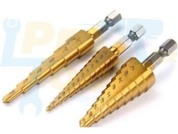 Jeu de 3 forets étagés coniques HSS 3-20 mm TC0291 - BEETRO