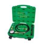 طقم اختبار ضغط زيت المحرك 12 قطعة في حقيبة بلاستيكية خضراء من TOPTUL