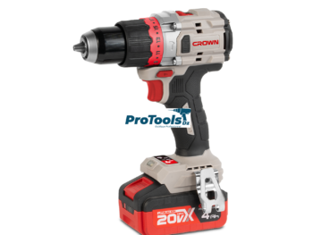 مفك براغي لاسلكي بدون فرش 20 فولت مع بطاريتين 4.0 أمبير