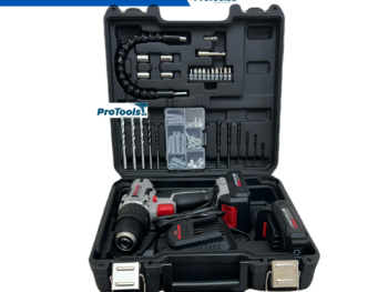 مفك دريل لا سلكي طرق 20 فولت-2 أمبير موديل CT 21102h-(29) من كراون مع 29 قطعة أدوات