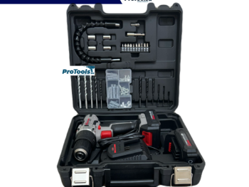 حقيبة مثقاب ومفك دقاق لاسلكي 20 فولت (كراون) مع بطاريتين و 29 قطعة من الملحقات