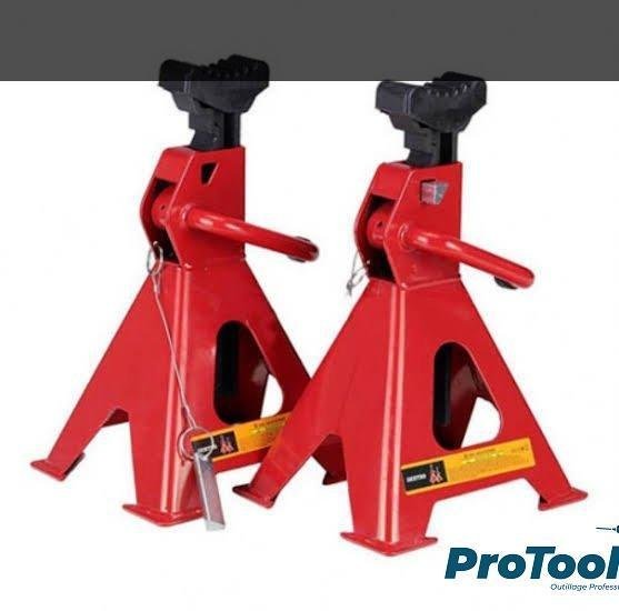 طقم حوامل أمان للسيارات (شمعات)، قطعتان، قدرة 2 طن BEETRO