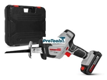 منشار سيبر كهربائي لاسلكي 20 فولت 2 بطارية 2.0 أمبير للمعادن والبلاستيك والخشب واللحوم CT25009 | كراون