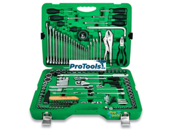 Caisse A Outils 144PCS PROFESSIONAL GRADE 1/4", 3/8" & 1/2" (Plastique Vert) - GCAI144R-TOPTUL
