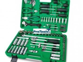 Caisse à outils professionnelle clés et douilles 1/4" 1/2" 94 pcs (Plastique Vert) GCAI 094r - TOPTUL