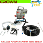 Pulvérisateur de peinture airless 950W 2000L/min dim 430×340mm CT43009 CROWN