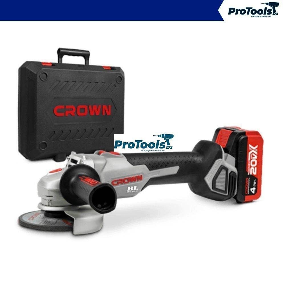 طاحونة المنشار 20 فولت 115 مللي متر 2 بطارية 4.0AH CT23001-115HX-4 BMC | كراون طاحونة المنشار 20 فولت 115 مللي متر 2 بطارية 4.0AH CT23001-115HX-4 BMC | كراون