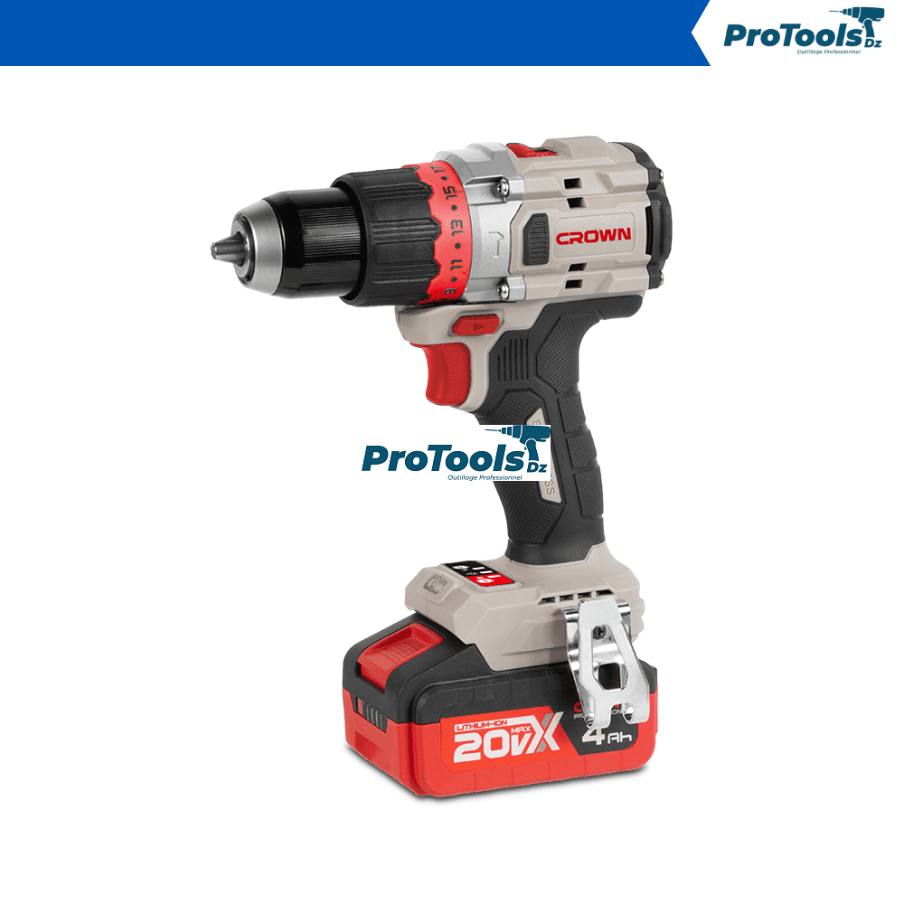 مفك براغي لاسلكي بدون فرش 20 فولت مع بطاريتين 4.0 أمبير مفك براغي لاسلكي بدون فرش 20 فولت مع بطاريتين 4.0 أمبير