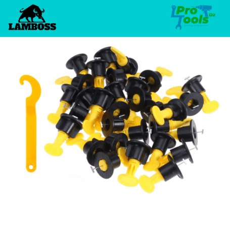 نظام تسوية البلاط (السيراميك) قابل لإعادة الاستخدام، 50 قطعة مع مفتاح نظام تسوية البلاط (السيراميك) قابل لإعادة الاستخدام، 50 قطعة مع مفتاح